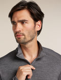 Men's Merino 260 Tech Long Sleeve Half Zip Thermal Top Gritstone Heather - 5