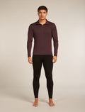 Men's Merino 260 Tech Long Sleeve Half Zip Thermal Top Java - 3