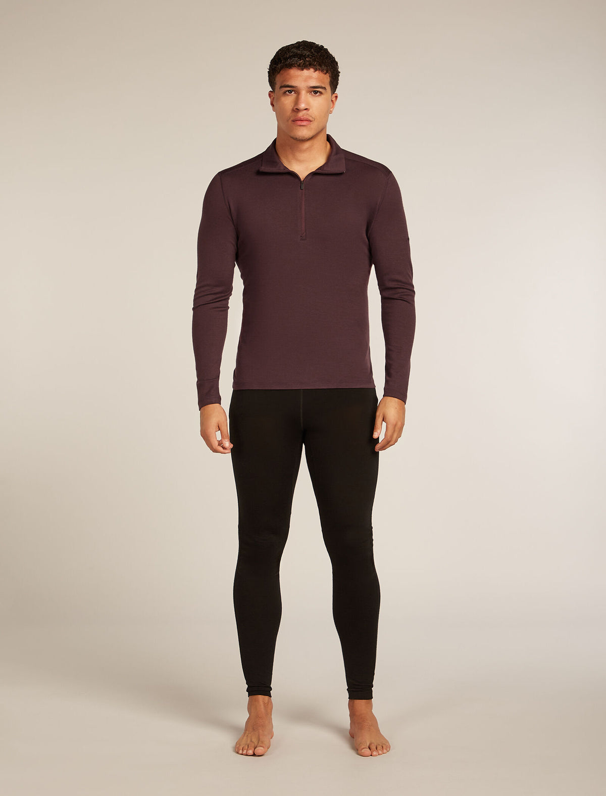 Men's Merino 260 Tech Long Sleeve Half Zip Thermal Top Java - 3