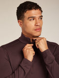 Men's Merino 260 Tech Long Sleeve Half Zip Thermal Top Java - 6