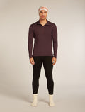 Men's Merino 260 Tech Long Sleeve Half Zip Thermal Top Java - 7