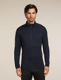 Men's Merino 260 Tech Long Sleeve Half Zip Thermal Top Midnight Navy - 1