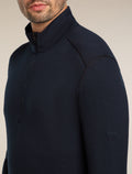 Men's Merino 260 Tech Long Sleeve Half Zip Thermal Top Midnight Navy - 6