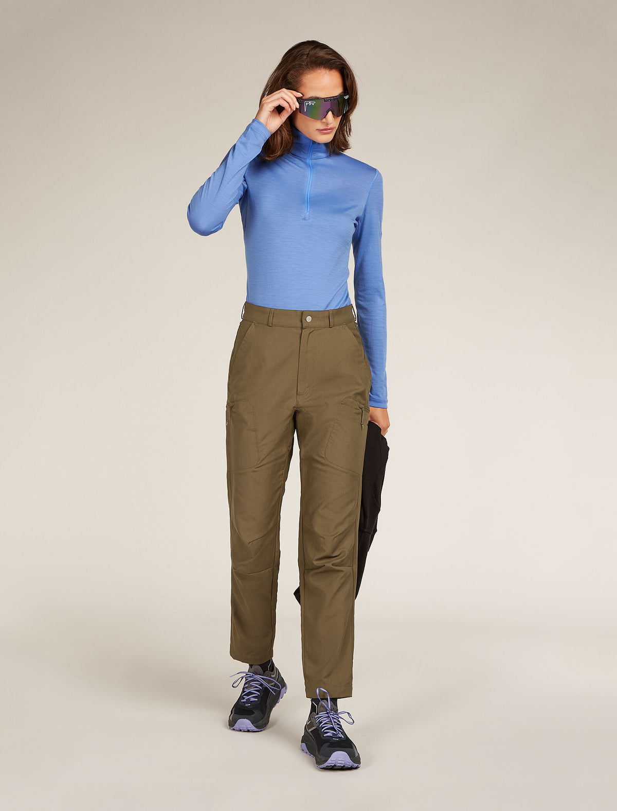 Women's Merino 200 Oasis Long Sleeve Half Zip Thermal Top Baja - 4