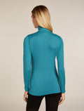 Women's Merino 200 Oasis Long Sleeve Half Zip Thermal Top Topaz - 2