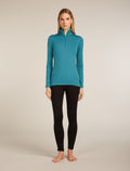 Women's Merino 200 Oasis Long Sleeve Half Zip Thermal Top Topaz - 3