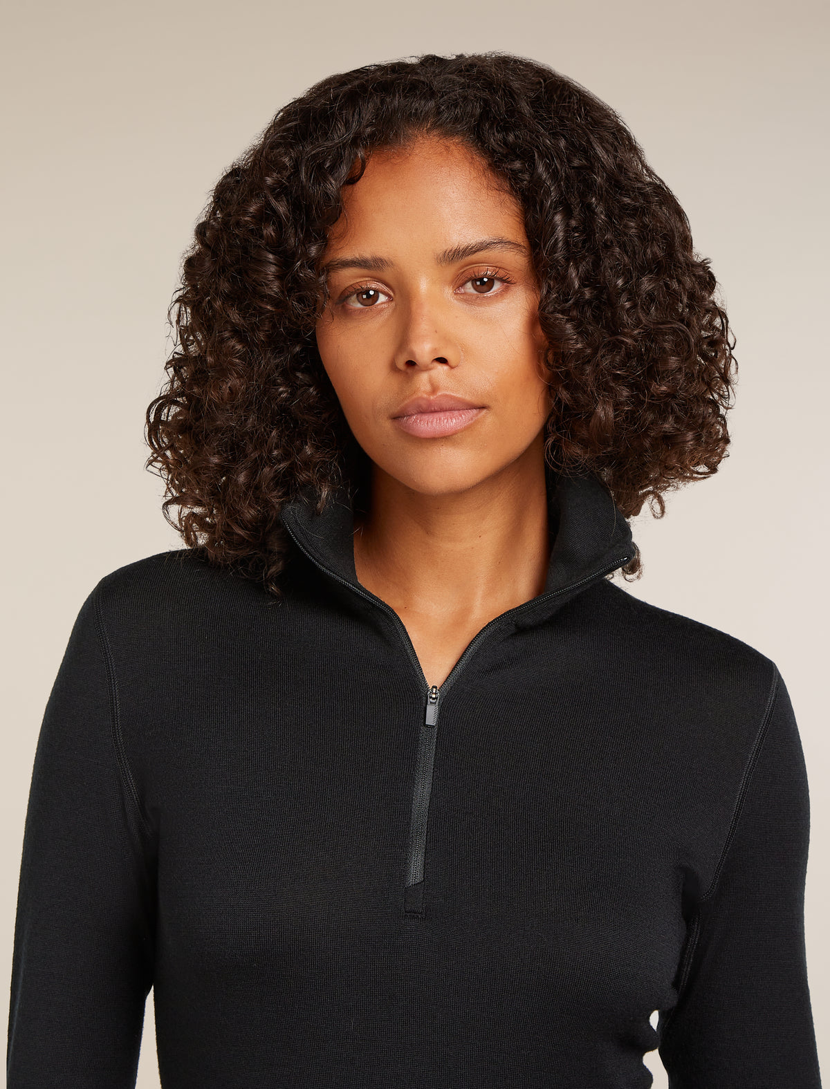 Women's Merino 260 Tech Long Sleeve Half Zip Thermal Top Black - 5