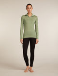 Women's Merino 260 Tech Long Sleeve Half Zip Thermal Top Lichen - 3