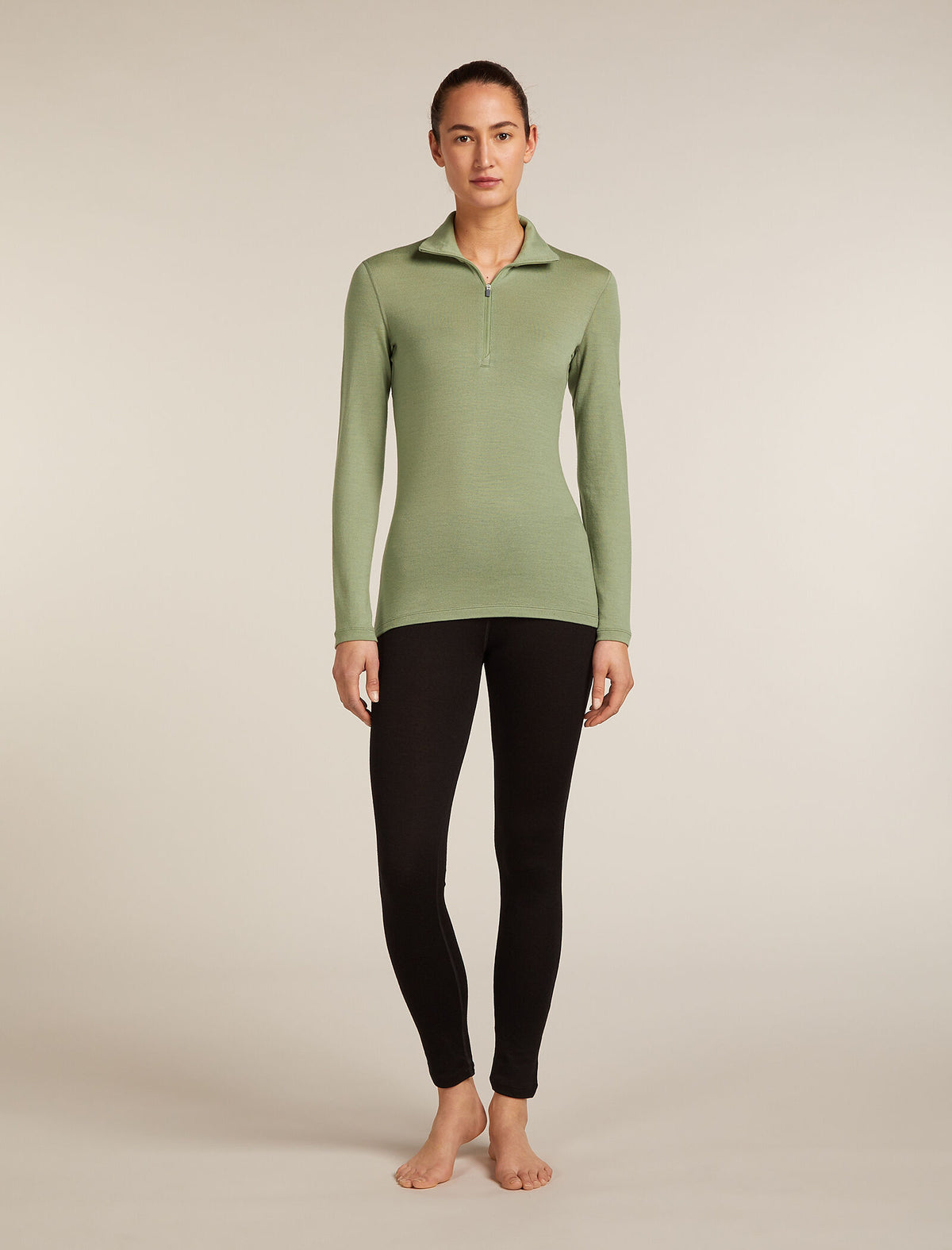 Women's Merino 260 Tech Long Sleeve Half Zip Thermal Top Lichen - 3