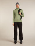 Women's Merino 260 Tech Long Sleeve Half Zip Thermal Top Lichen - 4