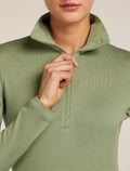 Women's Merino 260 Tech Long Sleeve Half Zip Thermal Top Lichen - 6