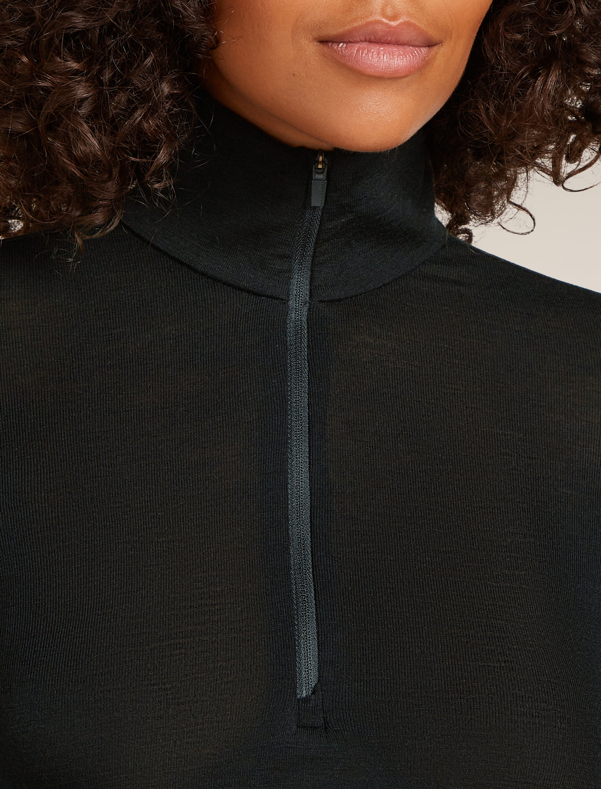 Women's Merino 175 Everyday Long Sleeve Half Zip Thermal Top Black - 7
