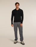 Men's Merino 175 Everyday Long Sleeve Half Zip Thermal Top Black - 3