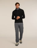 Men's Merino 175 Everyday Long Sleeve Half Zip Thermal Top Black - 4