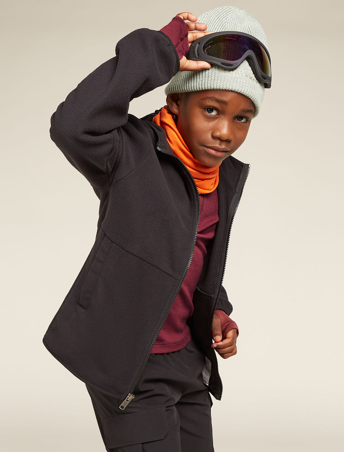 Kids’ Merino 260 Tech Long Sleeve Half Zip Thermal Top  - 8