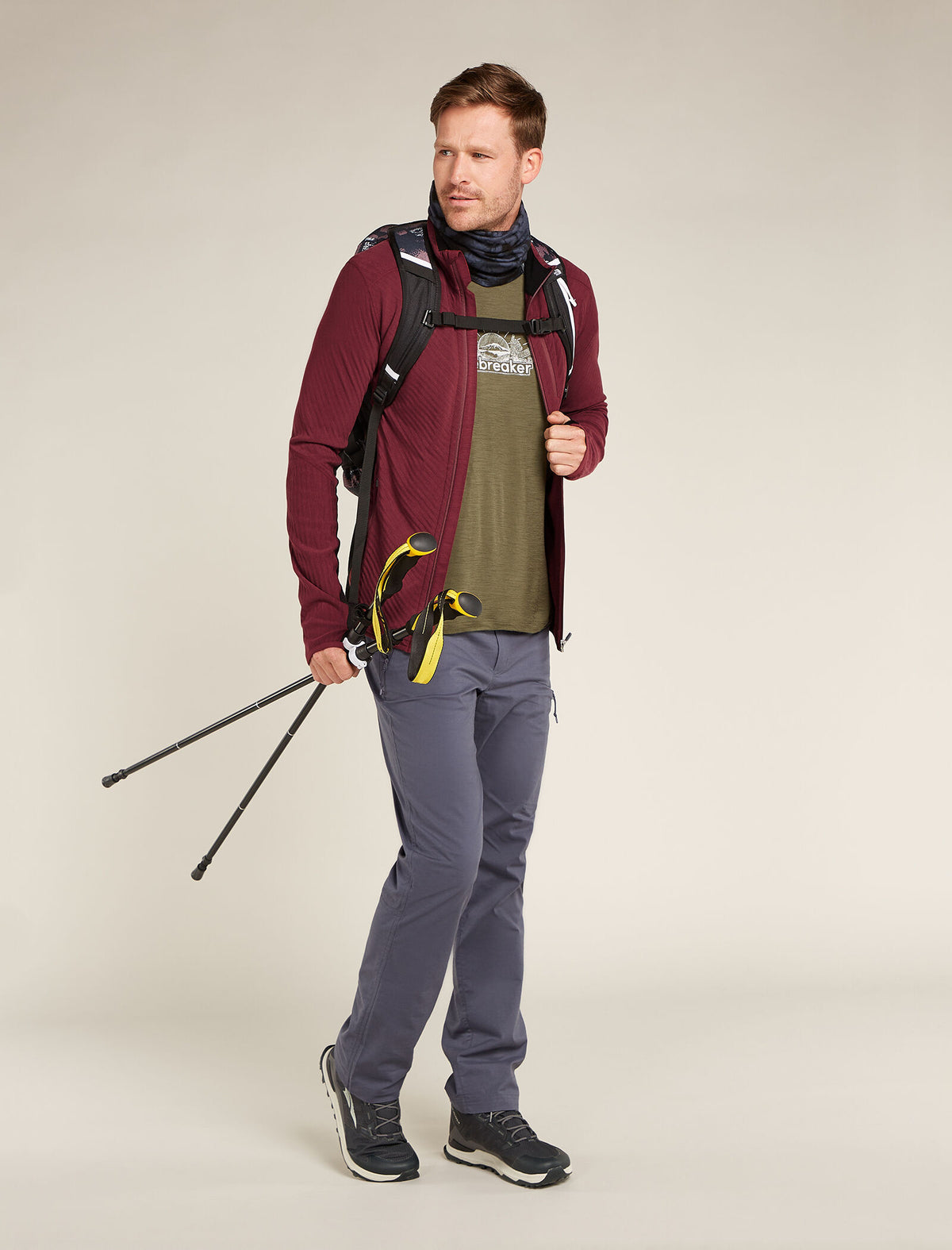 Men's Descender Long Sleeve Zip Jacket  - 4
