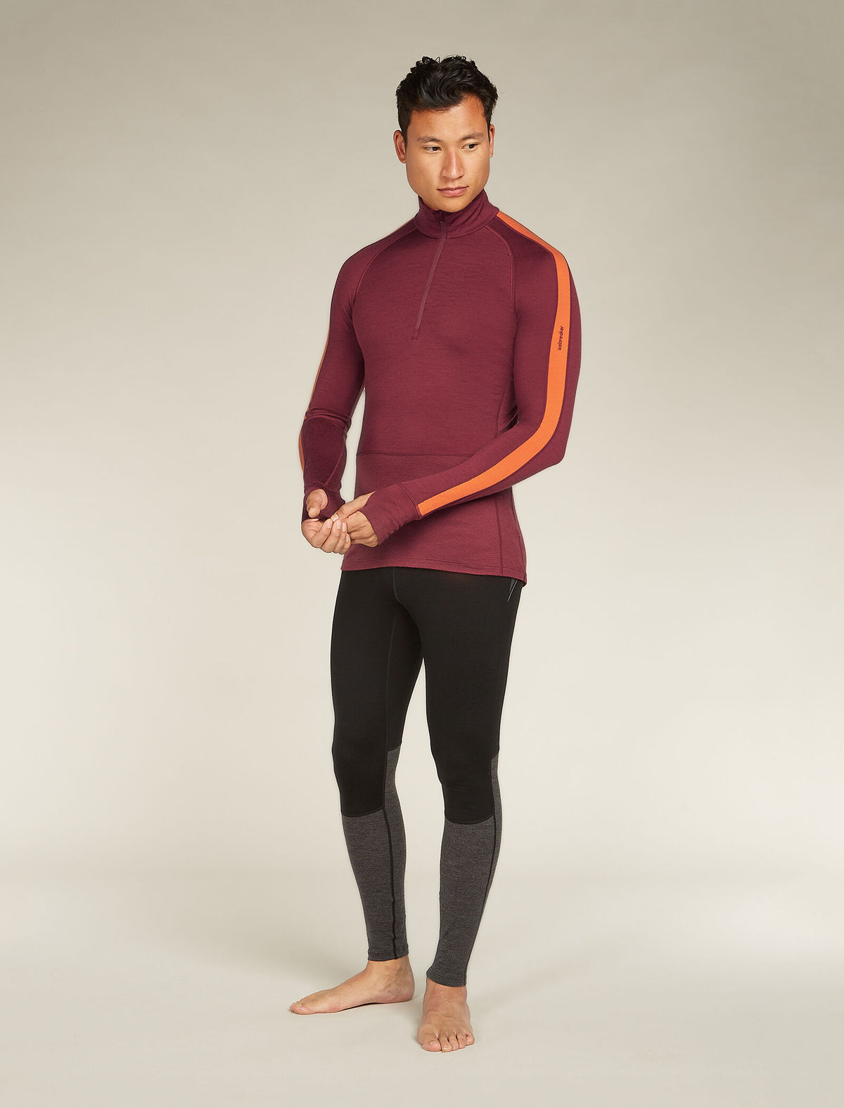 Men's Merino 200 ZoneKnit™ Long Sleeve Half Zip Thermal Top  - 3