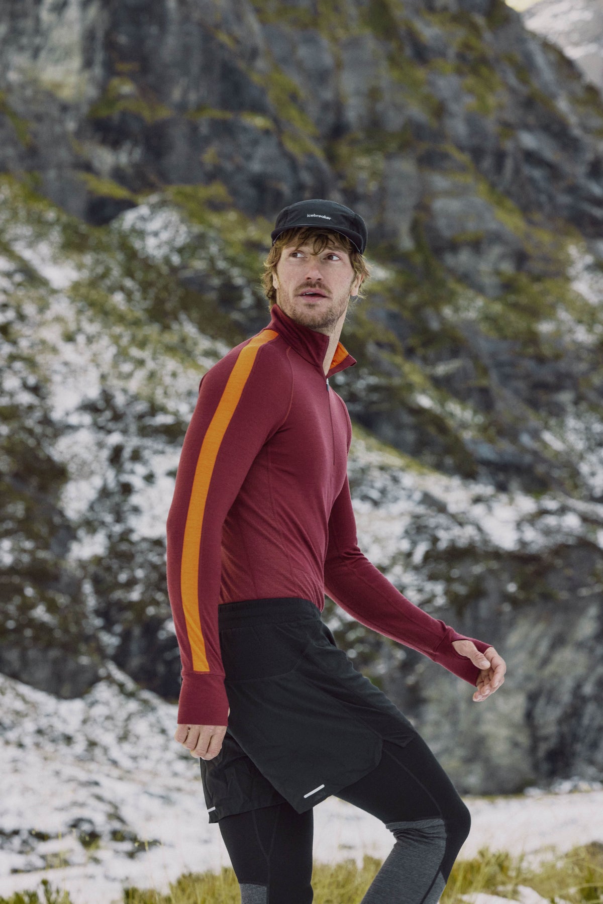 Men's Merino 200 ZoneKnit™ Long Sleeve Half Zip Thermal Top  - 5