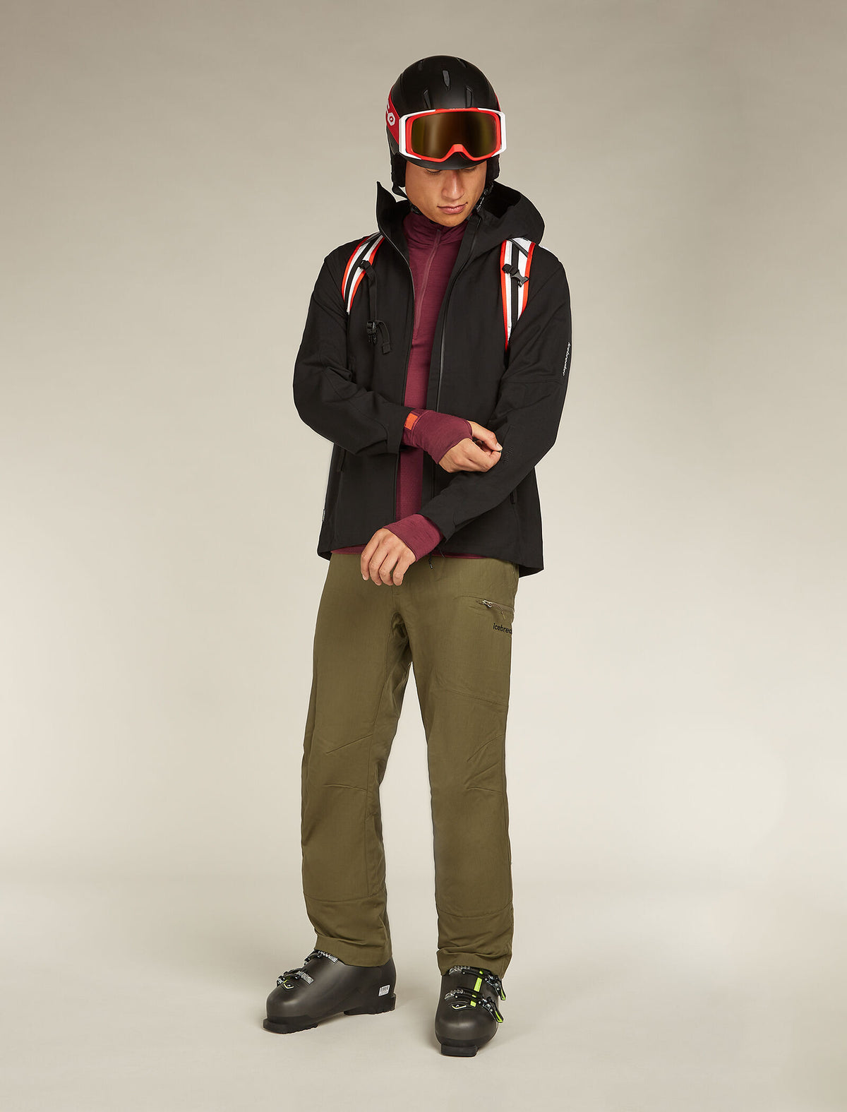 Men's Merino 200 ZoneKnit™ Long Sleeve Half Zip Thermal Top  - 4