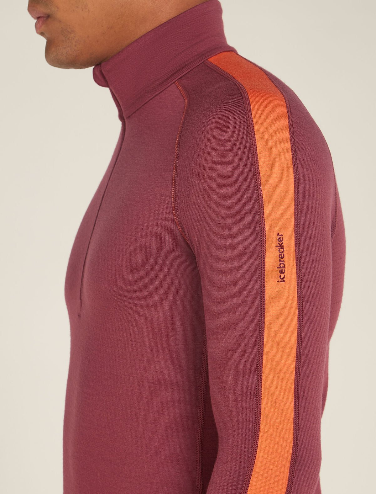 Men's 260 ZoneKnit™ Long Sleeve Half Zip Thermal Top Port/Blaze - 5