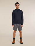 Men's Central Classic Long Sleeve Zip Hoodie Midnight Navy - 3