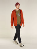 Men's Central Classic Long Sleeve Zip Hoodie Molten - 4