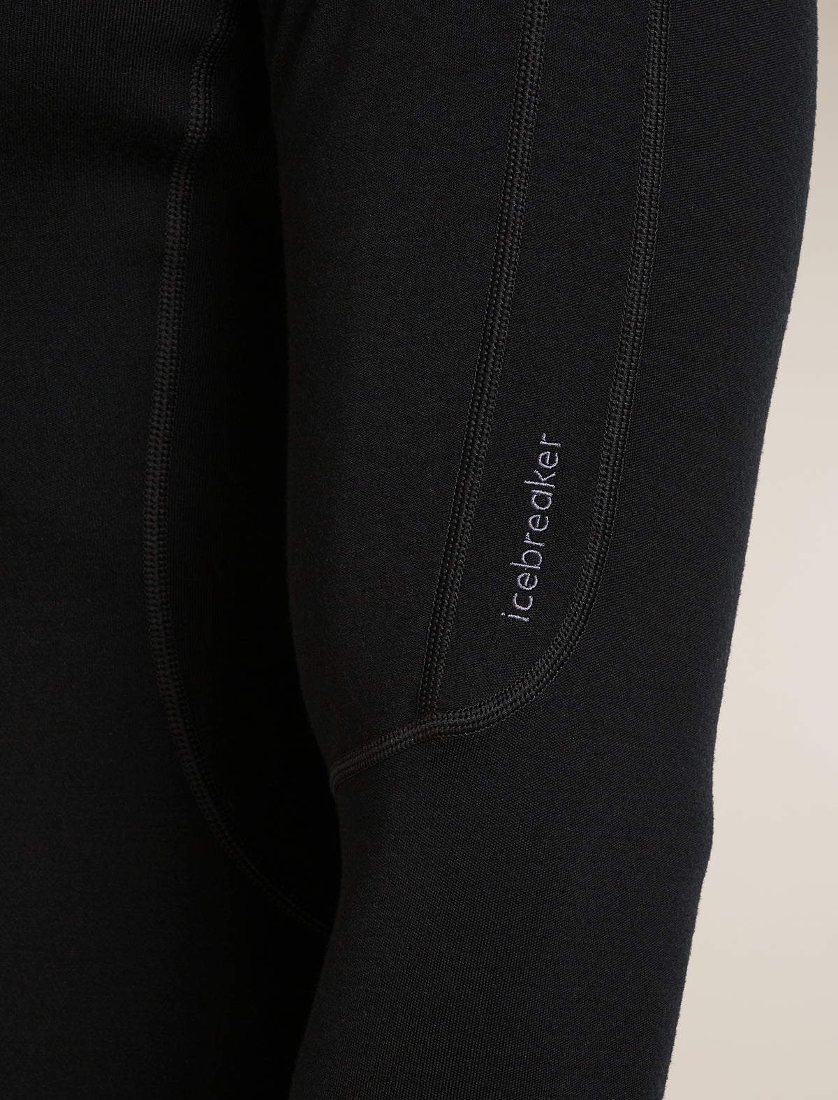 Men's 300 MerinoFine™ Polar Long Sleeve Half Zip Thermal Top Black - 6