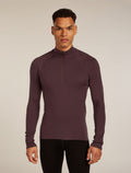 Men's 300 MerinoFine™ Polar Long Sleeve Half Zip Thermal Top Java - 1