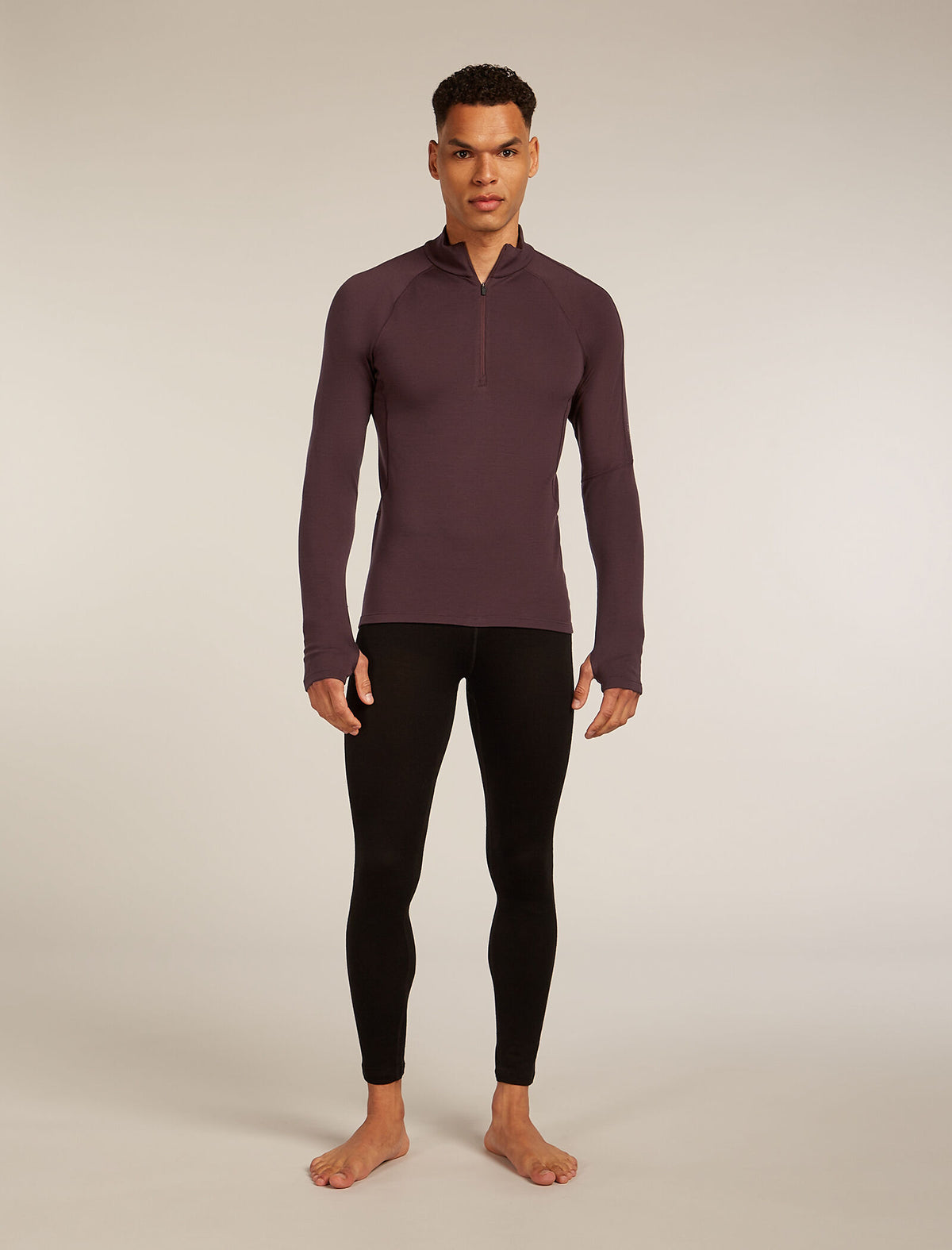 Men's 300 MerinoFine™ Polar Long Sleeve Half Zip Thermal Top Java - 3