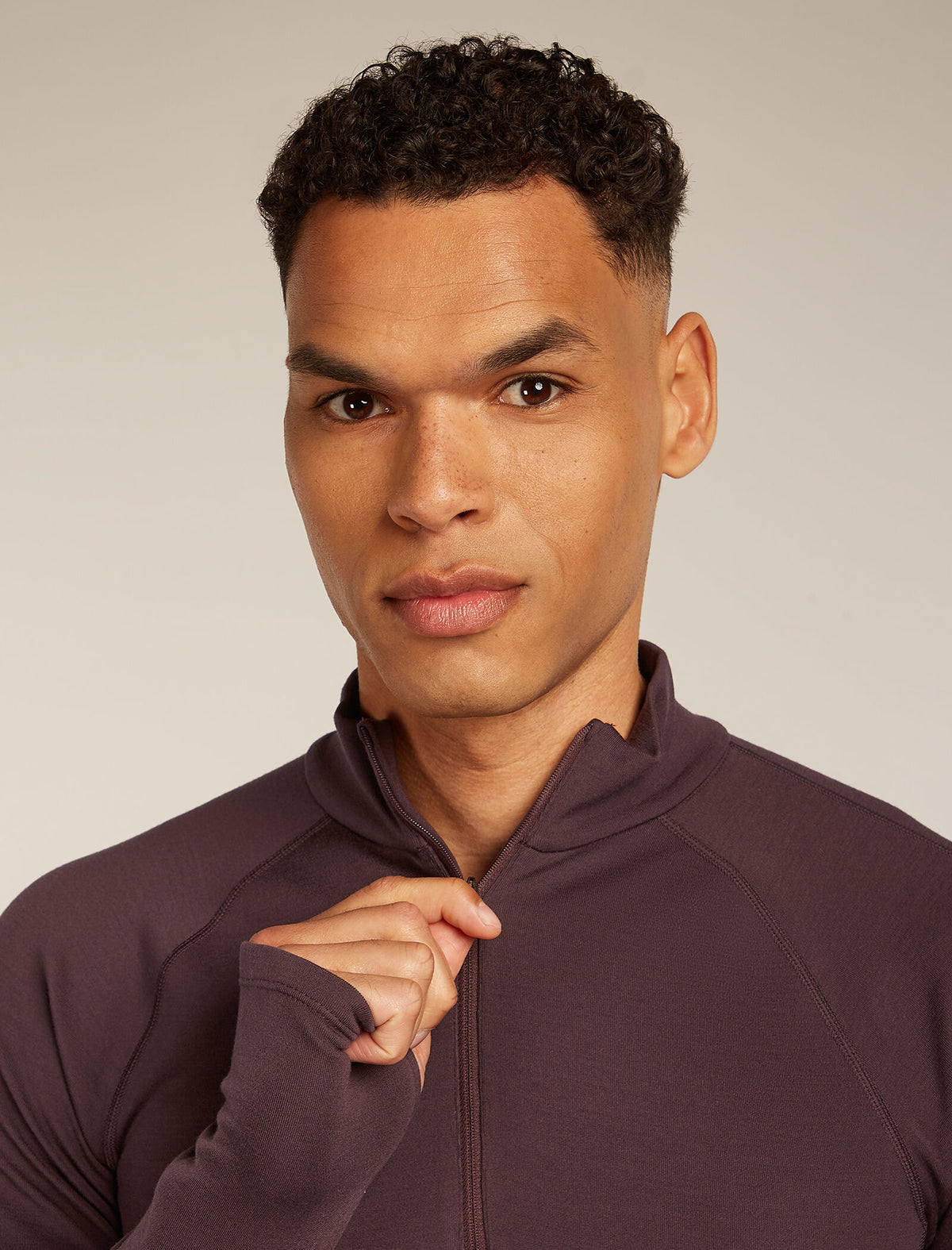 Men's 300 MerinoFine™ Polar Long Sleeve Half Zip Thermal Top Java - 6