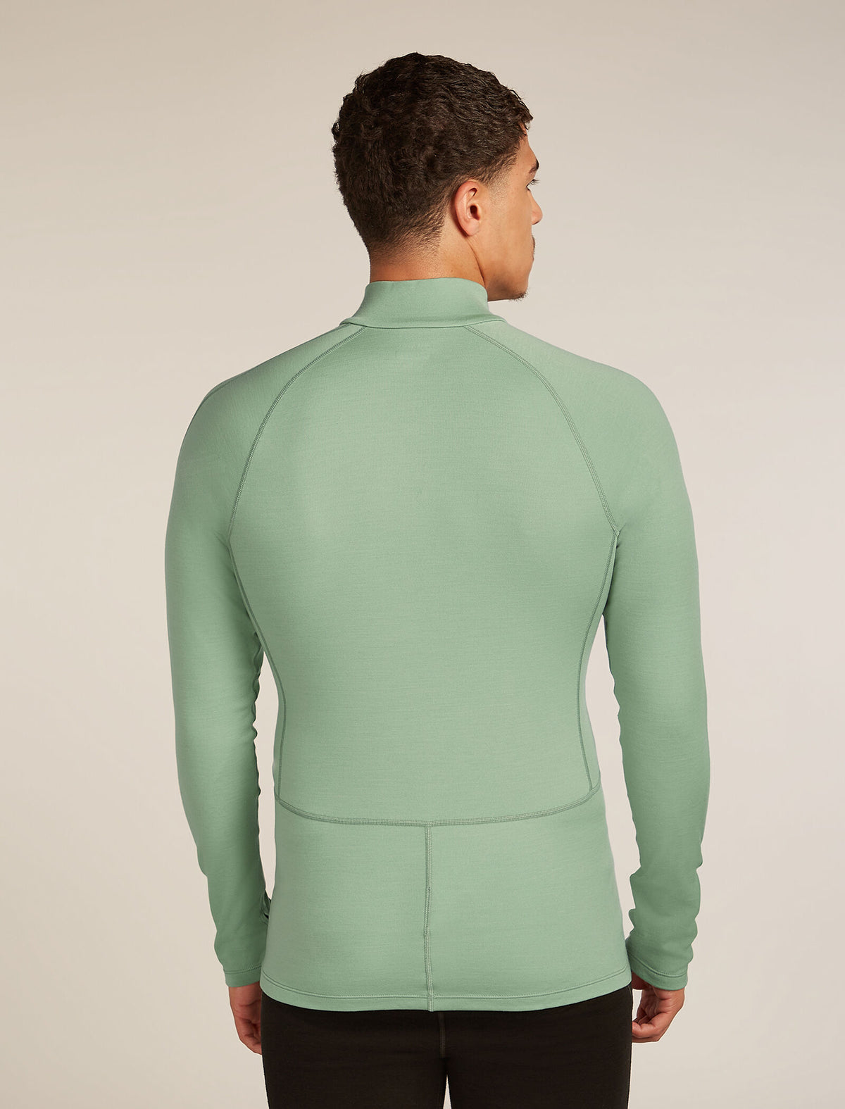 Men's 300 MerinoFine™ Polar Long Sleeve Half Zip Thermal Top Seaglass - 2