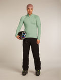 Men's 300 MerinoFine™ Polar Long Sleeve Half Zip Thermal Top Seaglass - 4