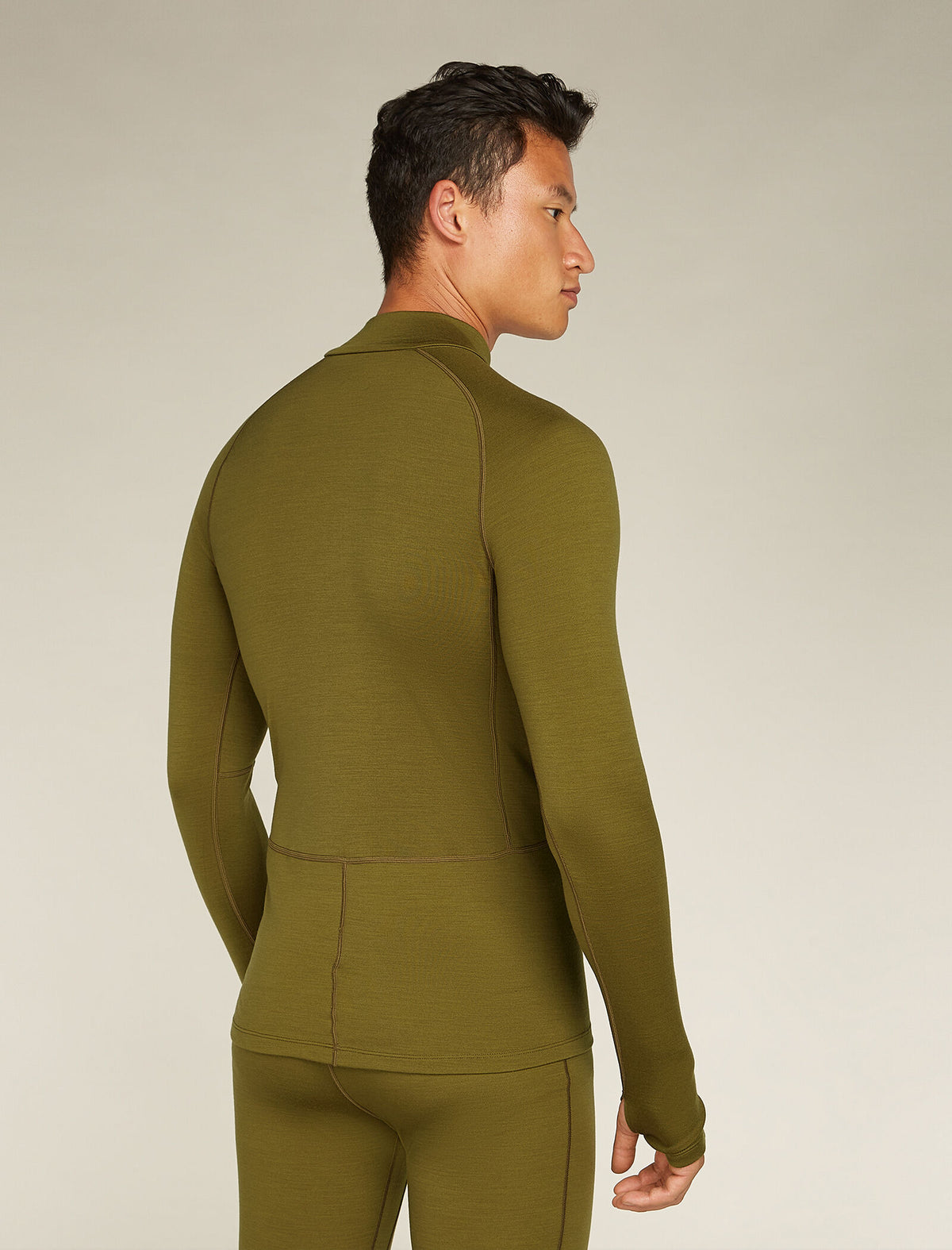 Men's 300 MerinoFine™ Polar Long Sleeve Half Zip Thermal Top Algae - 2