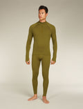 Men's 300 MerinoFine™ Polar Long Sleeve Half Zip Thermal Top Algae - 3
