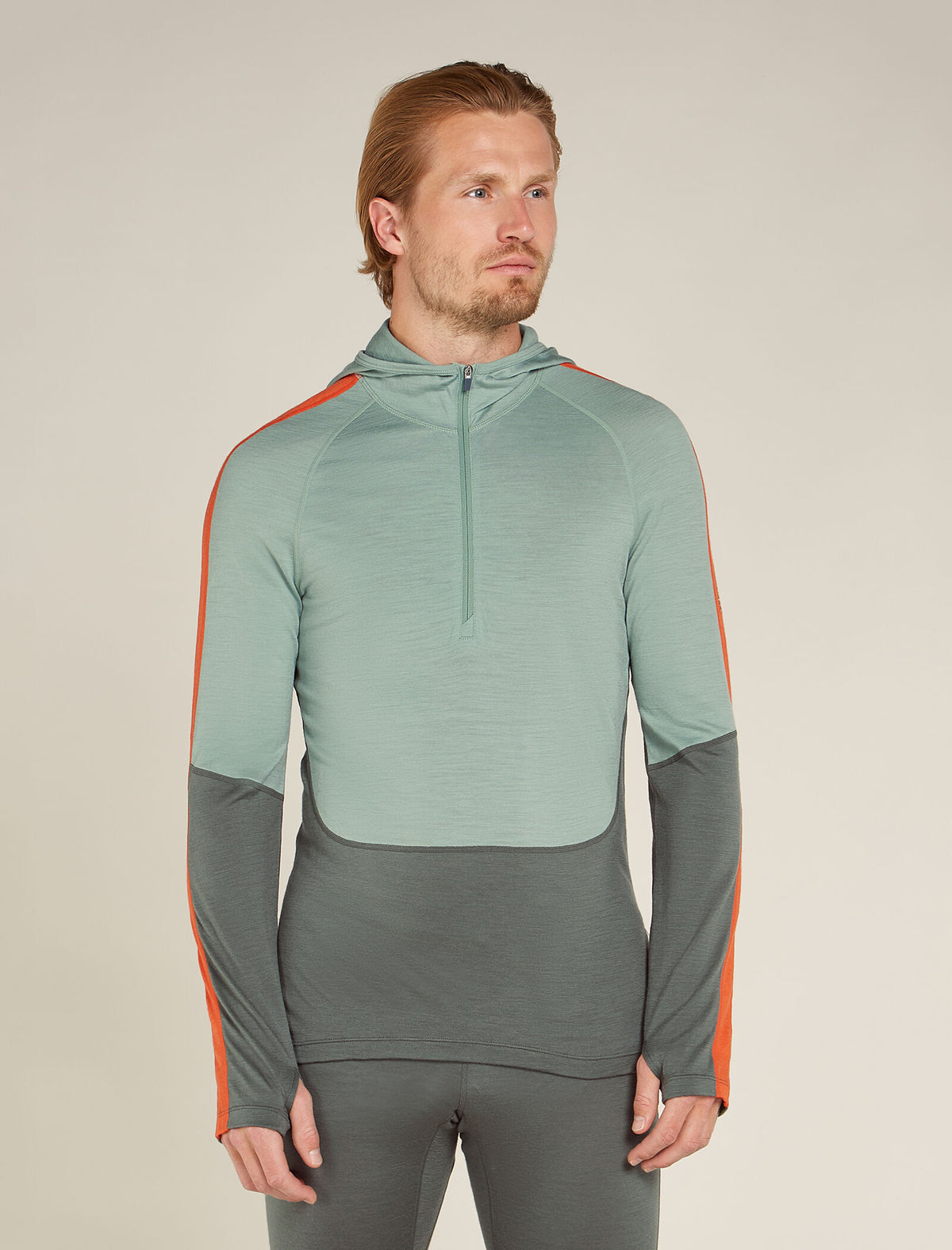 Men's Merino 200 Sonebula Long Sleeve Half Zip Thermal Hoodie  - 1