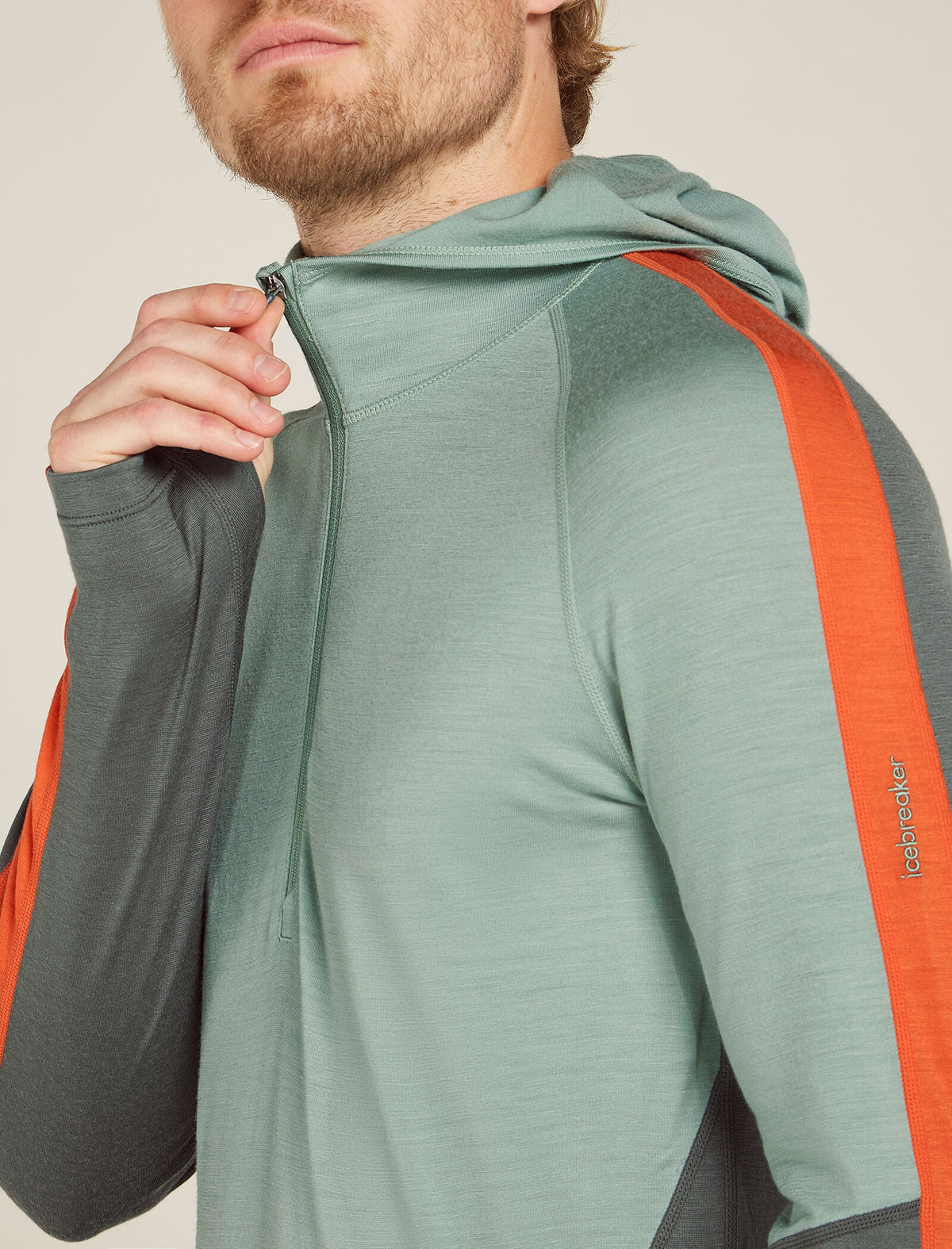 Men's Merino 200 Sonebula Long Sleeve Half Zip Thermal Hoodie  - 7