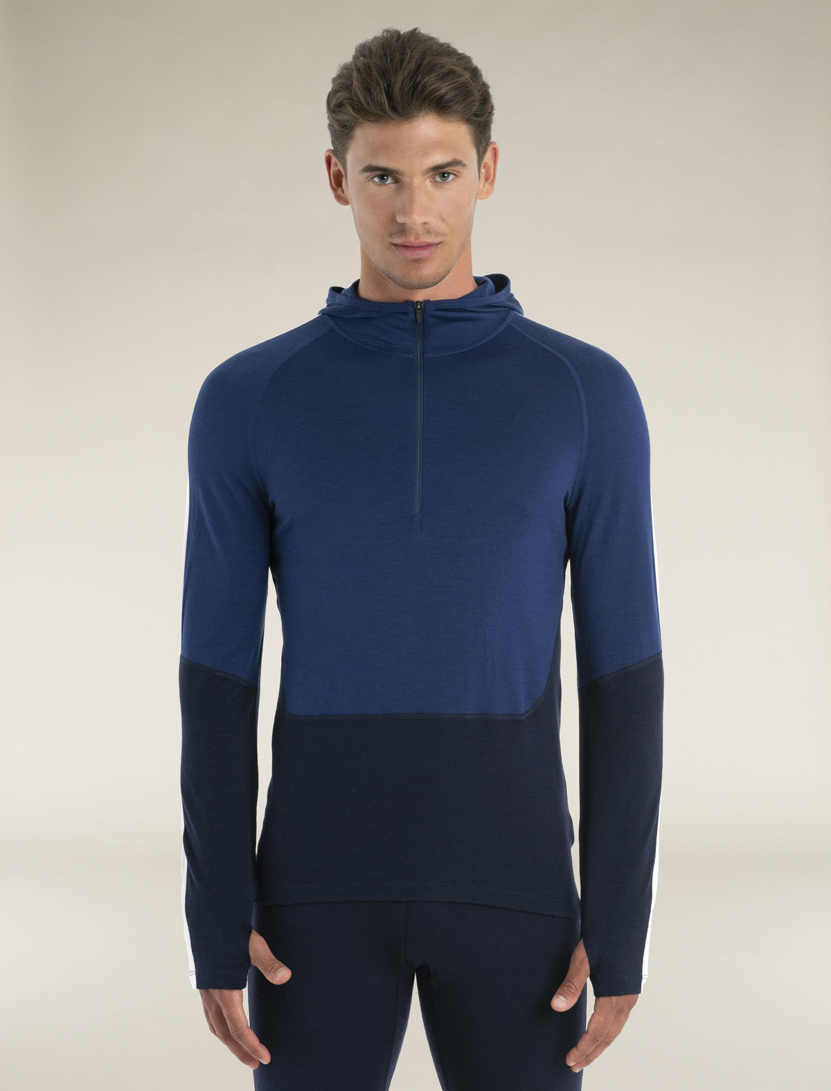 Men's Merino 200 Sonebula Long Sleeve Half Zip Thermal Hoodie  - 1