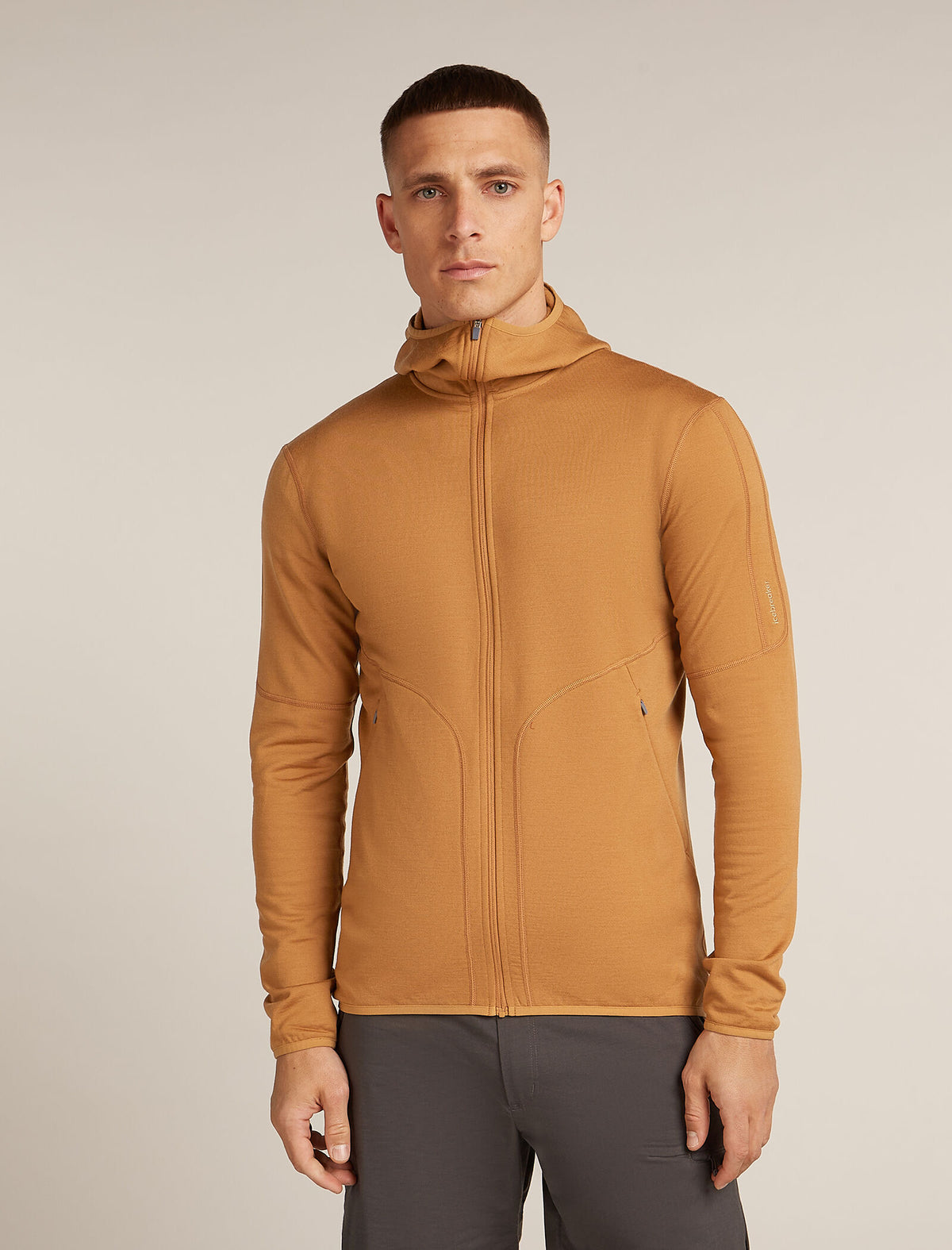 Men's Merino 560 Realfleece™ Elemental Long Sleeve Zip Hoodie Trail - 1