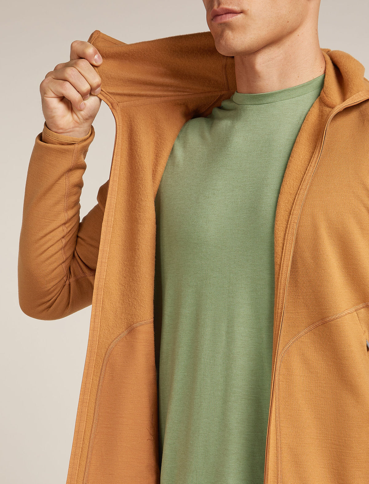 Men's Merino 560 Realfleece™ Elemental Long Sleeve Zip Hoodie Trail - 9