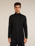Men's Merino 560 Realfleece™ Elemental Long Sleeve Zip Jacket Black - 1