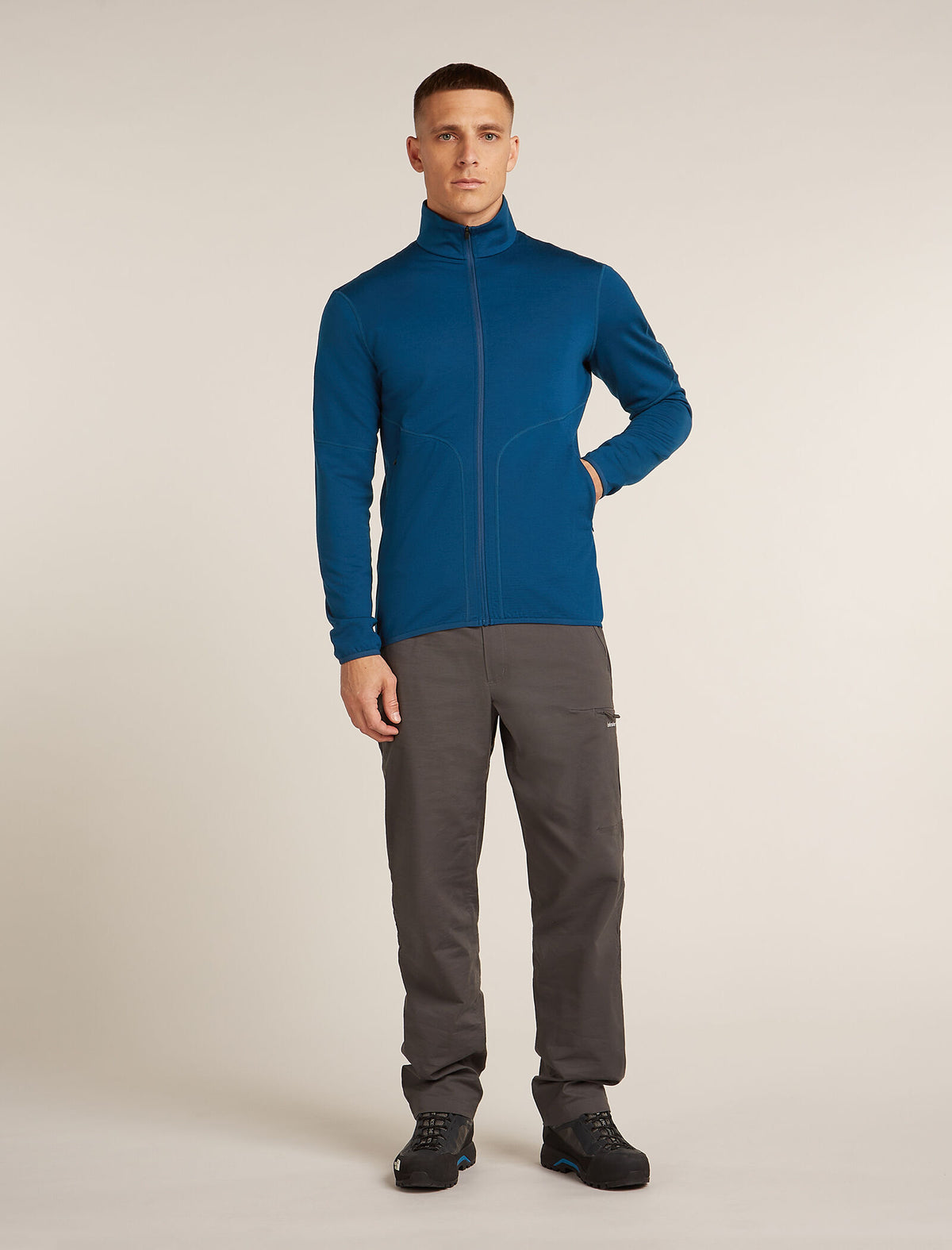 Men's Merino 560 Realfleece™ Elemental Long Sleeve Zip Jacket Atlantis - 3