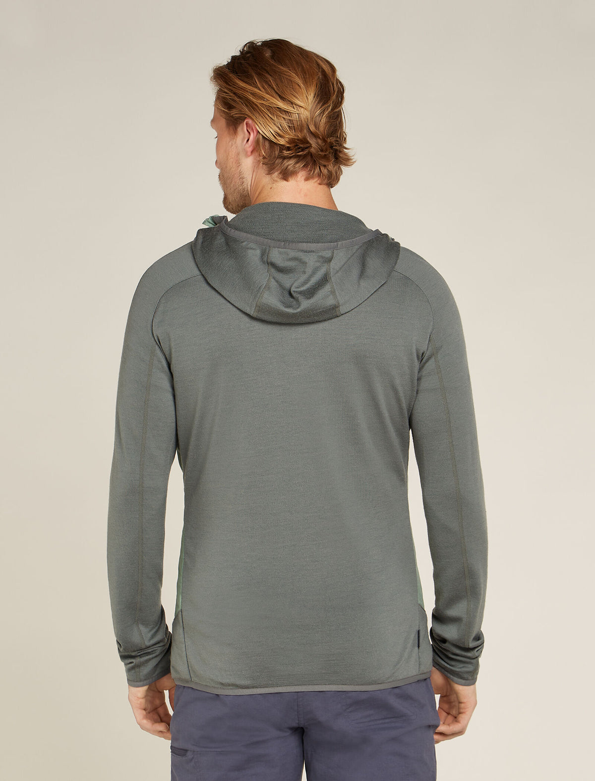 Men's Merino Blend Quantum Hybrid Long Sleeve Zip Hoodie  - 2