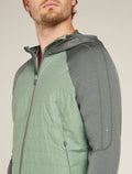 Men's Merino Blend Quantum Hybrid Long Sleeve Zip Hoodie  - 6