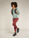 Women's Merino 560 Realfleece™ Elemental Long Sleeve Zip Hoodie Moss - 4
