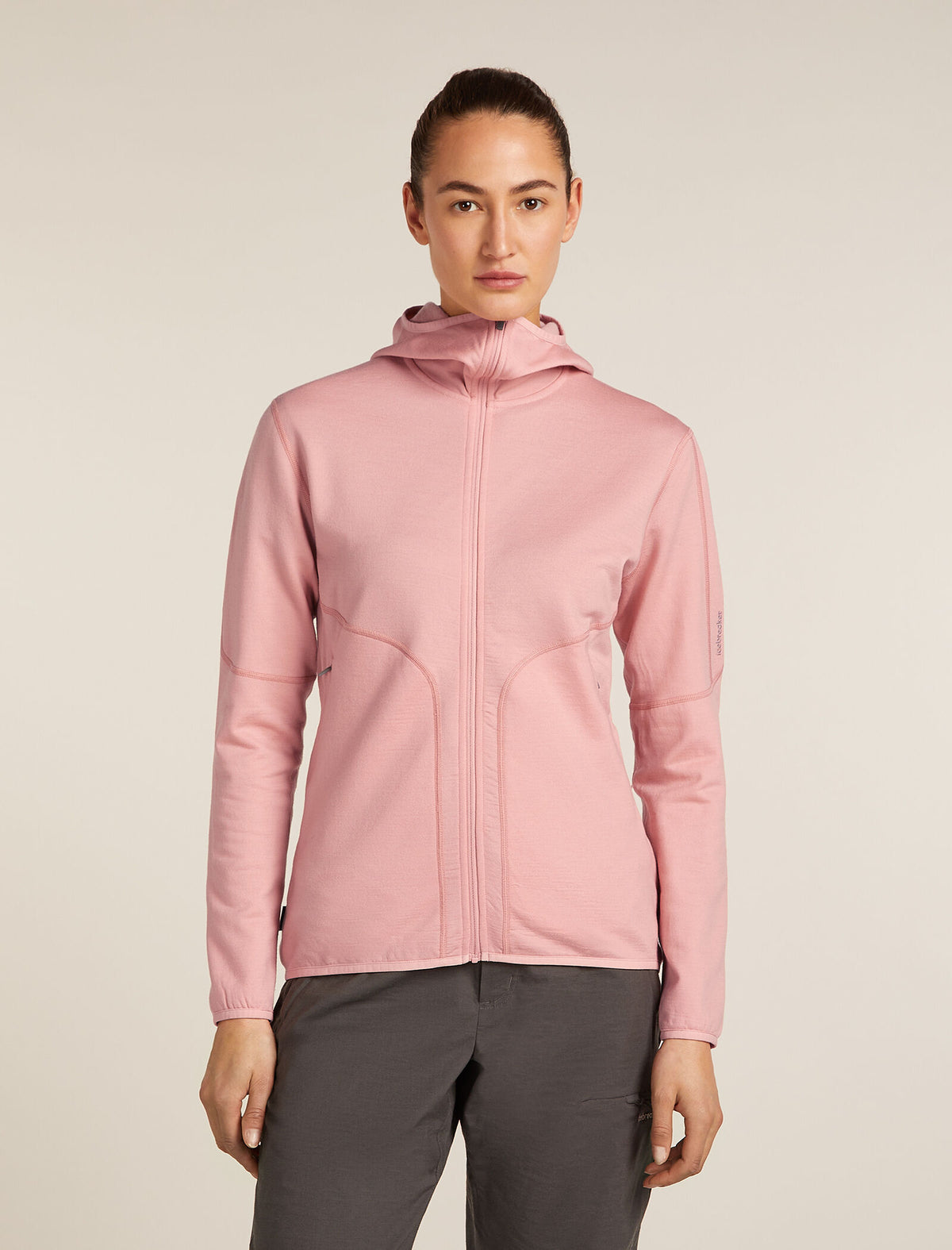 Women's Merino 560 Realfleece™ Elemental Long Sleeve Zip Hoodie Blush - 1