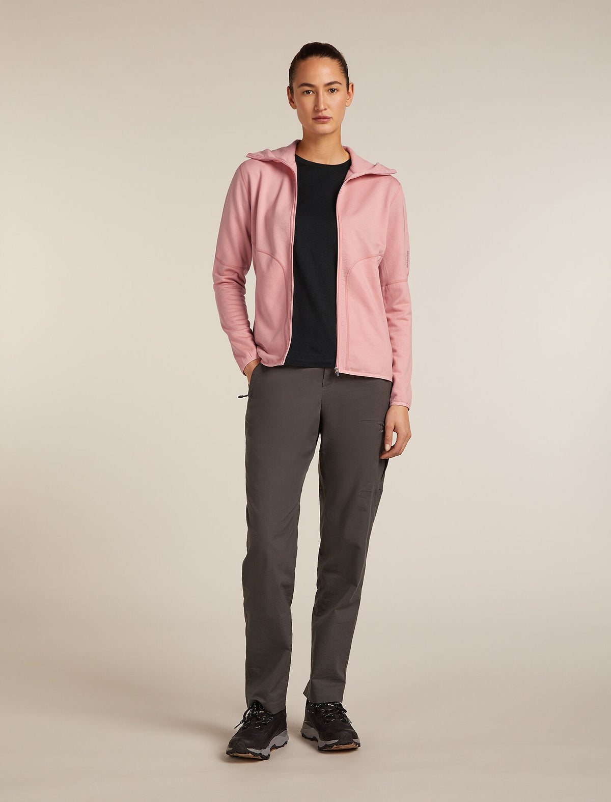 Women's Merino 560 Realfleece™ Elemental Long Sleeve Zip Hoodie Blush - 3