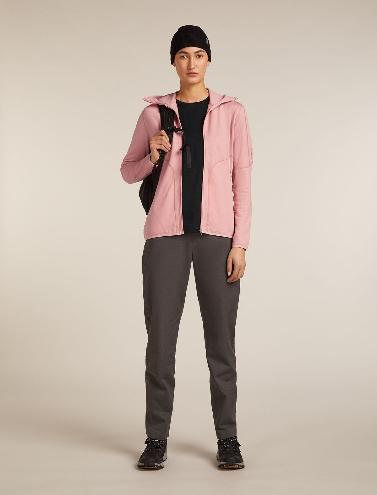Women's Merino 560 Realfleece™ Elemental Long Sleeve Zip Hoodie Blush - 4