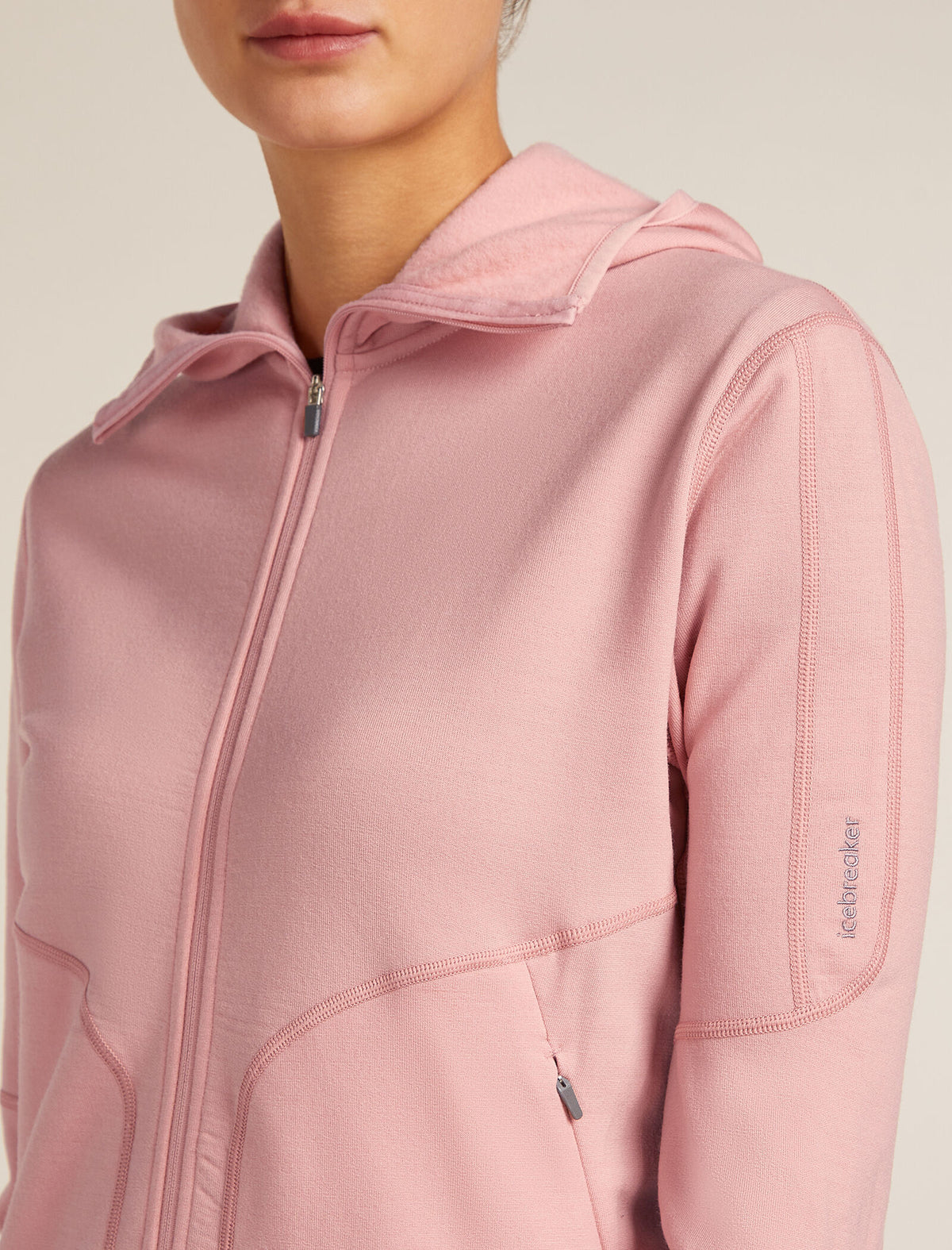 Women's Merino 560 Realfleece™ Elemental Long Sleeve Zip Hoodie Blush - 5