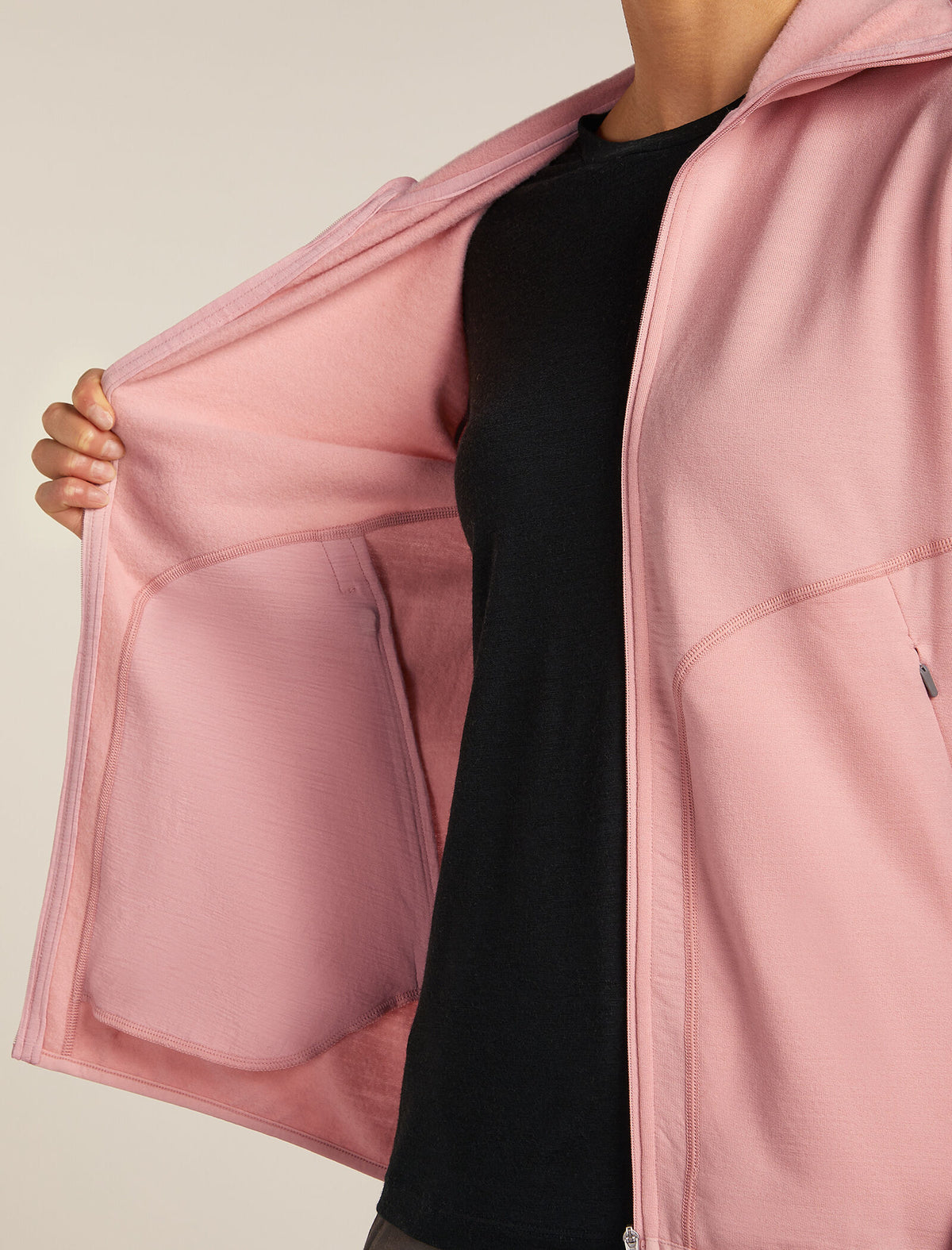 Women's Merino 560 Realfleece™ Elemental Long Sleeve Zip Hoodie Blush - 9