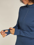 Women's Merino 260 Granary Long Sleeve Half Zip Dress  - 2